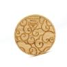 Buy cheap Home Kitchen Wooden Coaster Round Bamboo Coaster With Laser Lines from wholesalers
