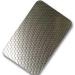 2mm Embossed Stainless Steel Sheet Checkered 2000mm Hairline 304 316 Square