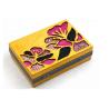 Buy cheap Gold Color Wooden Evening Clutch Bags / Handbag For Women With Flower from wholesalers