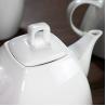 Buy cheap Exquisite Style 350ml Hand Made White Teapot Pure Color from wholesalers