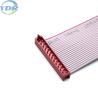 Buy cheap IDC 2.54mm Pitch Red 20Pin Customized Flat Cable UL2651 28AWG PVC Copper Material from wholesalers