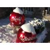 Buy cheap Merry Christmas Blow Up Balloon Ornaments Yard Decoration Large Outdoor PVC Inflatable Balls from wholesalers