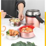 Buy cheap Keep hot 12 hours stainless steel food lunch box  2.2L pink color food thermos vacuum flask thermos from wholesalers