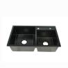 Buy cheap 2 Bowl Matte Black Kitchen Sinks For Quartz Countertops 760*450mm Sound Deadening from wholesalers