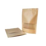 sac en papier kraft brun avec fenetre depolie