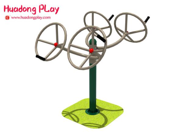 Industrial Health Stamina Leg Fitness Exercise Equipment For Kids Four Seat