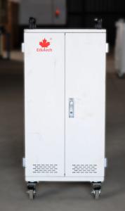 China 54 Units Mobile Laptop Storage Cart 1330 * 746 * 460mm Computer Storage Cart For Students on sale