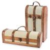 Buy cheap 2 Bottle Faux Leather Antique Map Design Wooden Wine Box With Lid And Handle from wholesalers