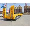 Buy cheap AOTONG 3 Axles 45ton 55tons 60ton Low Bed Hydraulic Ladder Lowboy Semi Truck Trailer from wholesalers