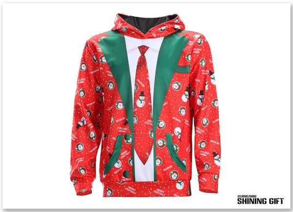 Buy cheap Cute Christmas Snowman Digital Print Pullover Hooded Sweatshirt Pocket Hoodies from wholesalers
