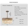 Buy cheap Modern Round LED Light Chandelier Luxury Clear Crystal Lampshade kitchen chandelier(WH-CY-178) from wholesalers