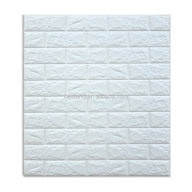 70cm * 77cm Self Adhesive Brick Wallpaper Waterproof Moistureproof 3D Wall Panels Decor Peel And Stick