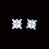 Buy cheap Girl White Silver Pearl Earrings Sterling Silver Jewelers With Elegant Snowflake from wholesalers