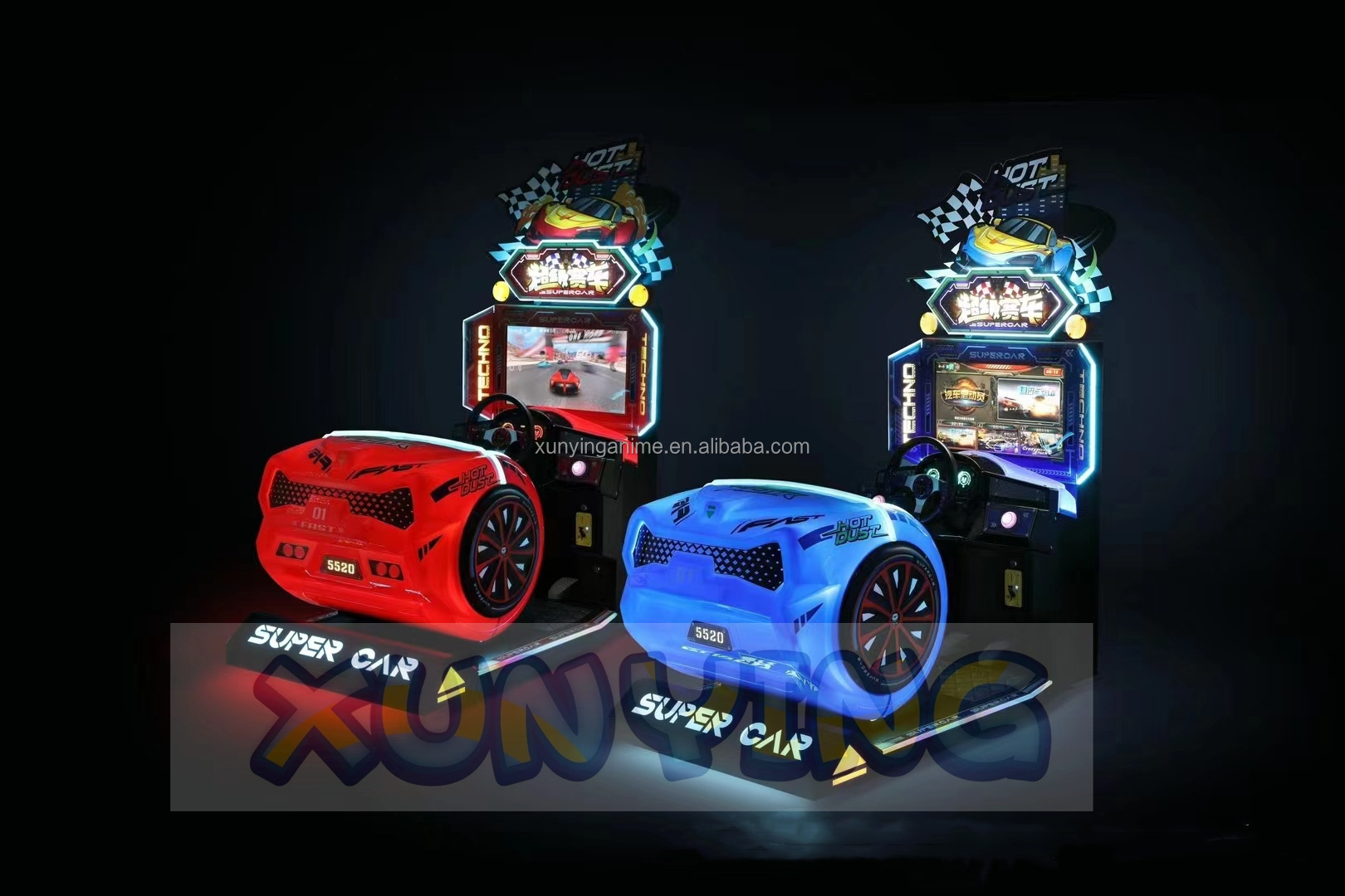 110V/220V/230V Coin Operated 3d Simulator Arcade Race Video Game Machine for Kiddie Ride