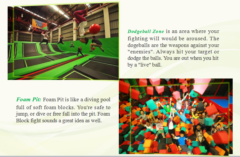 456M2 Chinese Large Indoor Trampoline Park For Rent/ Kids Trampoline Bed/ Indoor Jumping Bed