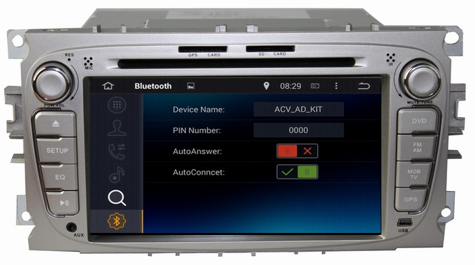 Ouchuangbo Car GPS Navi Stereo Bluetooth 3G Wifi Ford Mondeo 2007-2010 Android 4.4 DVD System OCB-7017D