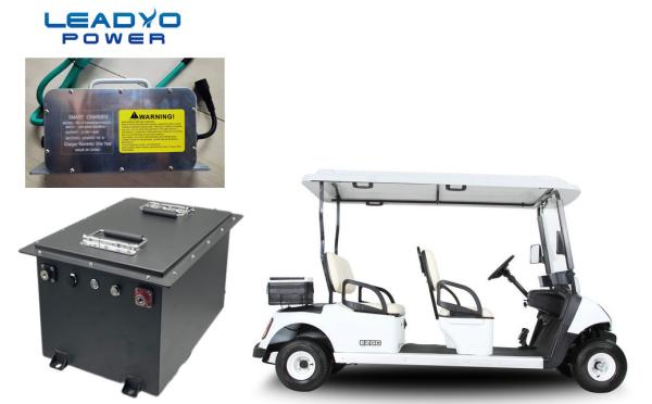 Buy cheap 100A Golf Cart Lithium Battery With Overcharge / Overcurrent / Shortcircuit Protection from wholesalers