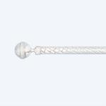 28MM Ball Curtain Rod Finials White Gold Crack Color Curtain Rod Set