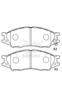 Buy cheap Nissan Almera B15/N16 Ceramic Brake Pad AKB Braking System 41060-6N091 from wholesalers
