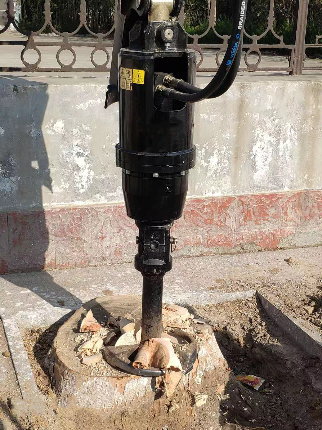 Hydraulic Ground Earth Auger Drill For Excavator Skid Steer Backhoe Loader Crane