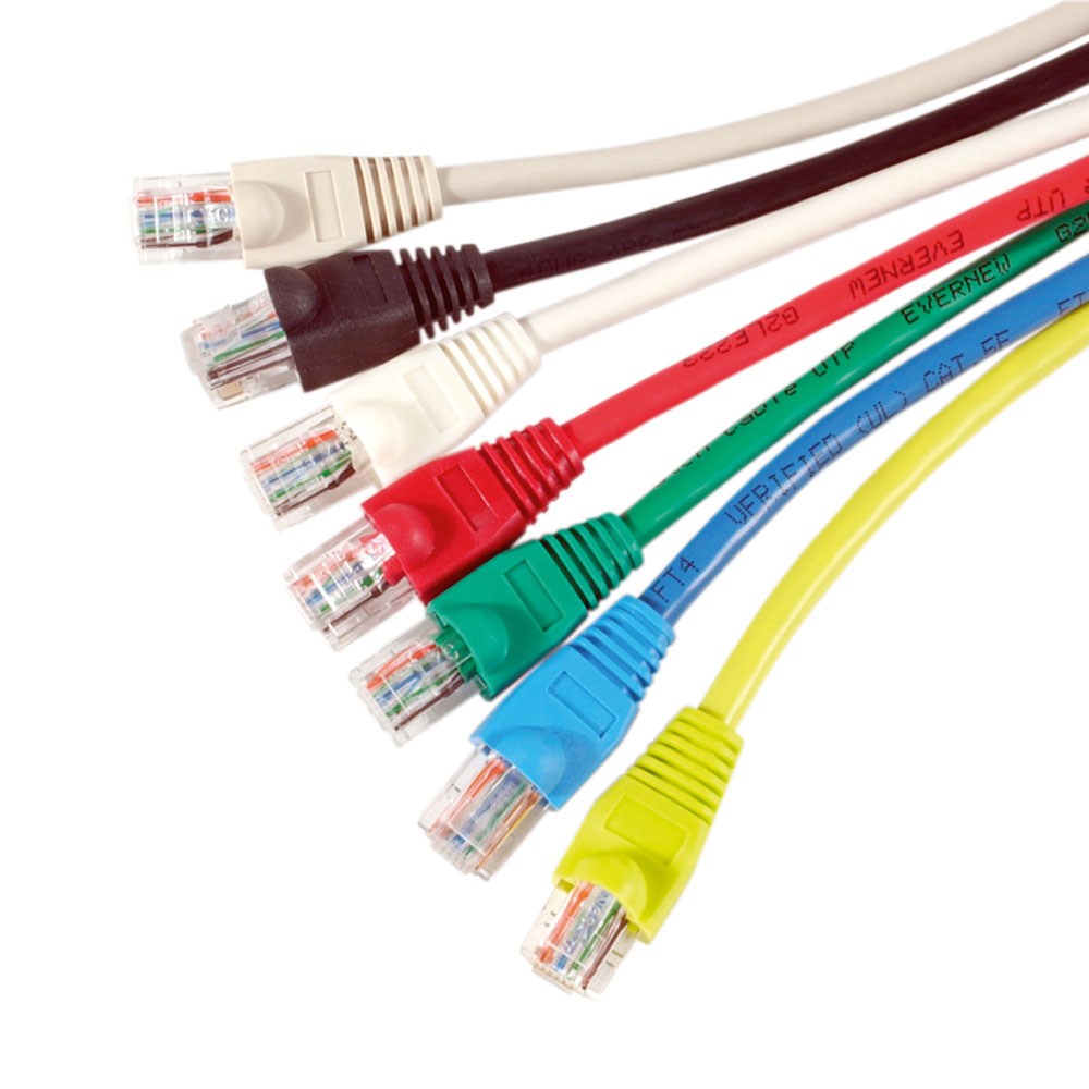 Custom Cat5e UTP RJ45 RJ12 RJ11 Ethernet Patch Lead PVC Bare Copper KH-091702 CN FUJ KEHAN 1PCS for Network