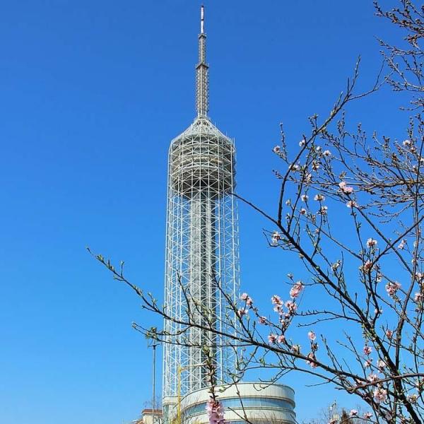 Buy cheap Antenna Steel Cdma Mobile Telecom Tower With Revolving Restaurant Platform from wholesalers