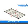 Buy cheap Light Duty Commercial Chrome Wire Shelving / Stainless Steel Wire Rack Customized Size from wholesalers