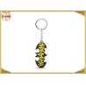 Buy cheap Personalised Black Metal Key Ring With Yellow Logo For Boys Gift Charm Batman from wholesalers
