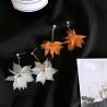 Buy cheap 2018 Fashion Pearl Earrings Ear Drops Silver Exported Korea Fashion Flower shapes from wholesalers