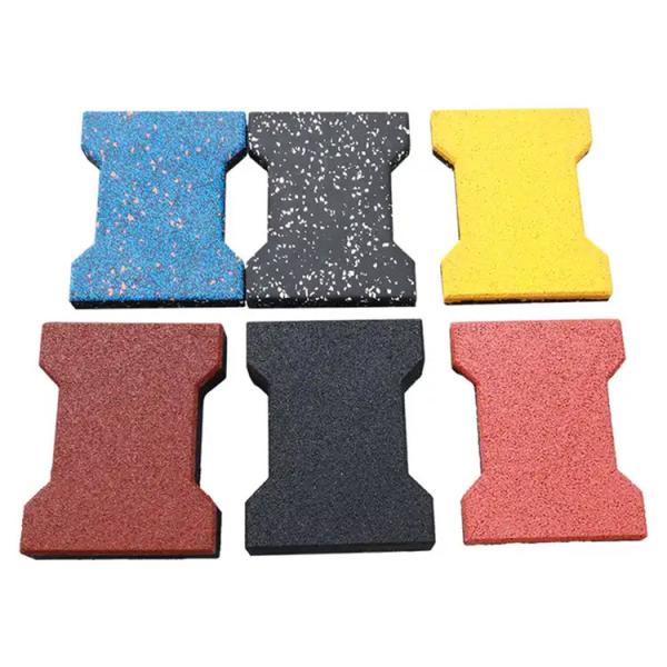 Buy cheap Colorful Horse Stable Floors Eco Friendly Recycled Dog Bone Horse Rubber Brick Pavers from wholesalers