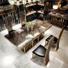 Buy cheap Luxury 8 Seater Marbel Dinning Table With Stainless Steel Base from wholesalers