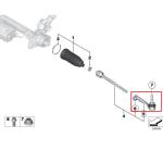 For Rolls-Royce Cullinan Left & Right Outer Tie Rod Ball Joint OEM 32106880737