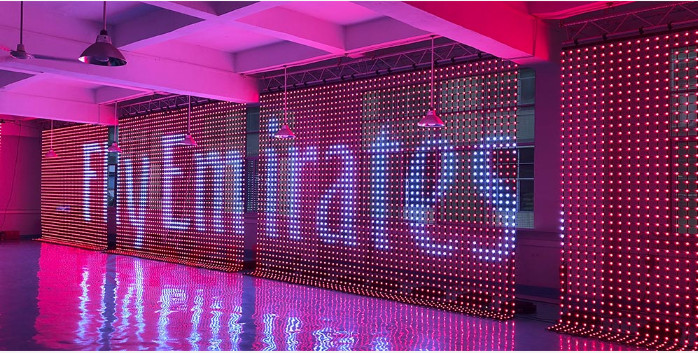 Outdoor Full Color DMX512 SMD3535 Point Light Source Video Wall for Advertising Display