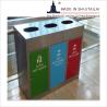 Buy cheap ShiJiTaiLai Three Classified H1000MM Corner Trash Can from wholesalers