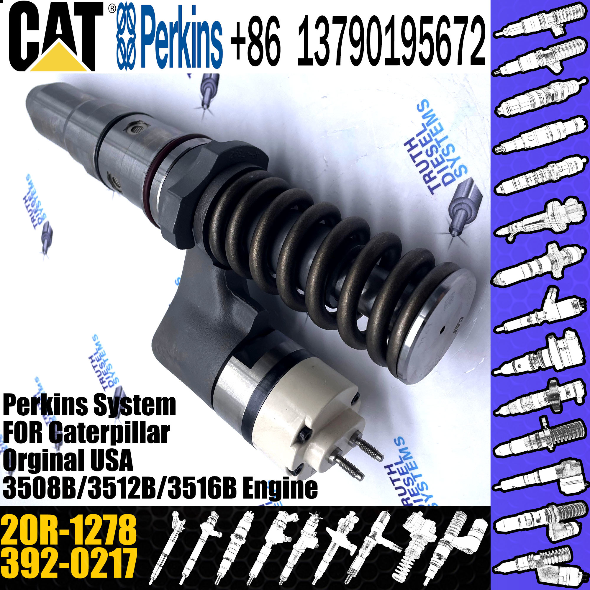 High Quality New Diesel Fuel Injector 3920217 20R1278 392-0217 20R-1278