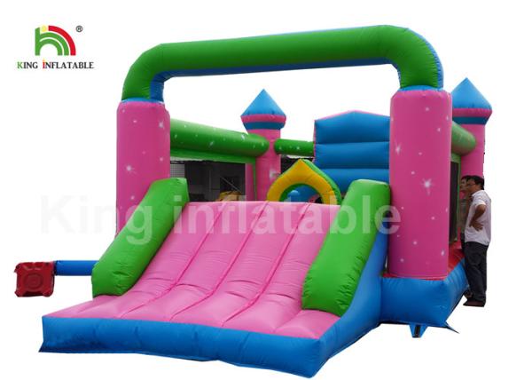 Buy cheap Durable PVC Pink Princess Inflatable Commercial Bounce Houses For Kids Outdoor Activites from wholesalers