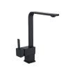 Buy cheap Brass Square Single Handle Kitchen Faucet Mixer Chrome Matte Black from wholesalers