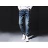 Buy cheap Woven Tapered Mens Denim Jacket And Jeans Mid Wash Man Pants 100% Cotton from wholesalers