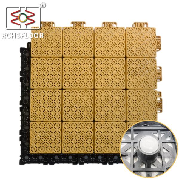 Buy cheap 340*340mm Backyard Court Tiles PP Tiles For Basketball Court Tennis Court from wholesalers