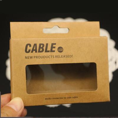 Buy cheap Brown Kraft Paper Packaging Box with Window / Usb Cable Box Recycled Materials from wholesalers