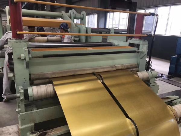 Buy cheap Golden Color AFP Anti-Finger Print Galvalume Steel AuzincCoil A792M DX51D Regular Minimum Spangle Stone Coated Roof Tile from wholesalers
