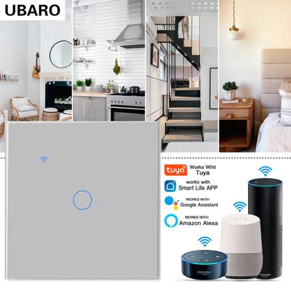 Buy cheap Smart WIFI Light Switch Grey 1 Gang Waterproof Fireproof Vioce Control from wholesalers