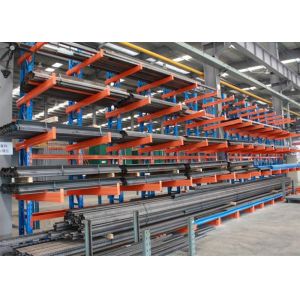 China Tube Cantilever Storage Rack System , Rolling Cantilever Rack Structural on sale