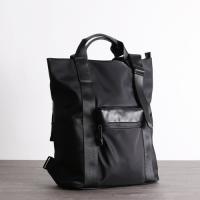Buy cheap Nylon Womens Leather Bag For Work 38cm Black Leather Travel Backpack product