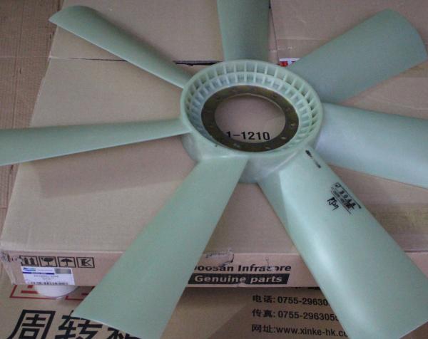 Parts for DOOSAN and DAEWOO,fan for DAEWOO, DOOSAN diesel engine fan blade