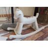 Buy cheap Kid Store Window Display Decorations Orange Fiberglass Hobbyhorse With Flocking from wholesalers