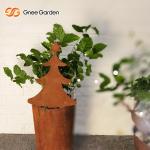 Customization Metal Garden Ornaments Laser Cut Corten Steel Signs Wear Resisting