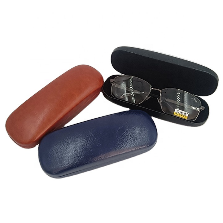 Stylish Black Pink PU Leather Sunglasses Case With Logo Printed