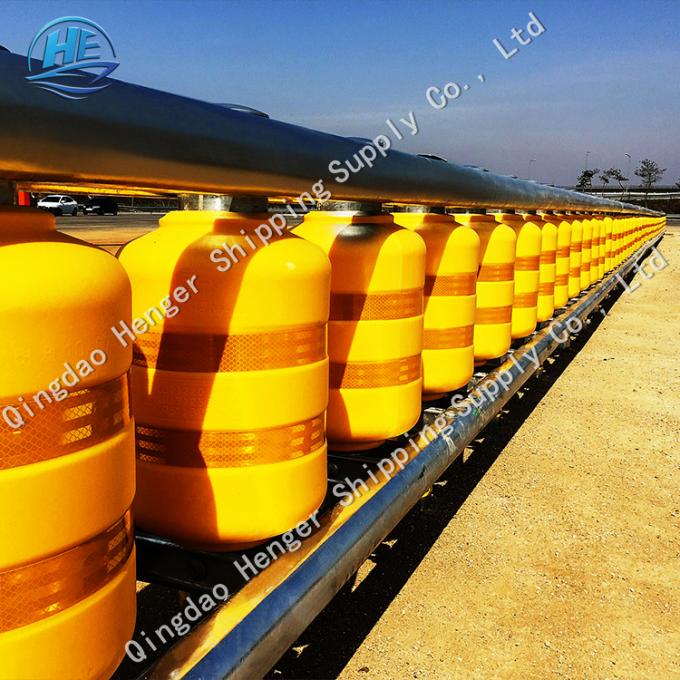 Anti Shock Diameter 370mm Spacing 0.5m Safety Roller Barrier 6