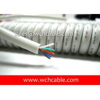 Buy cheap 30V Low Voltage 28AWG Spiral Cable Chemical Resistant Jacket Color and UL product